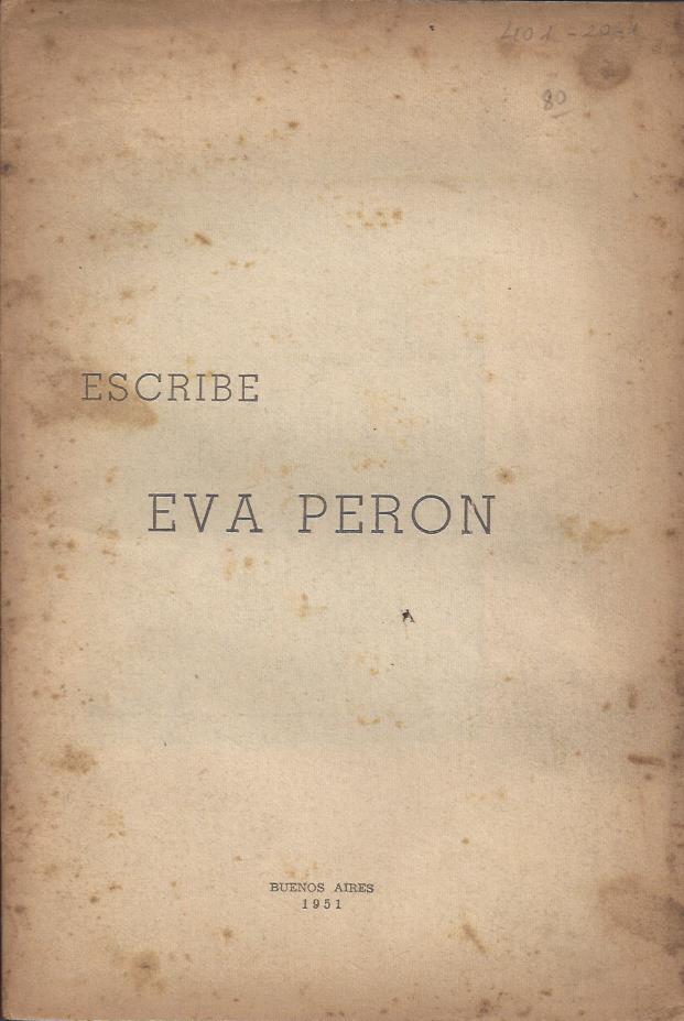 Escribe Eva Perón