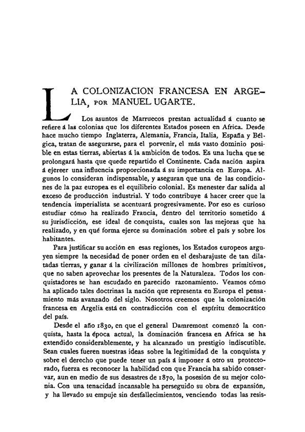 La Colonización Francesa en Argelia
