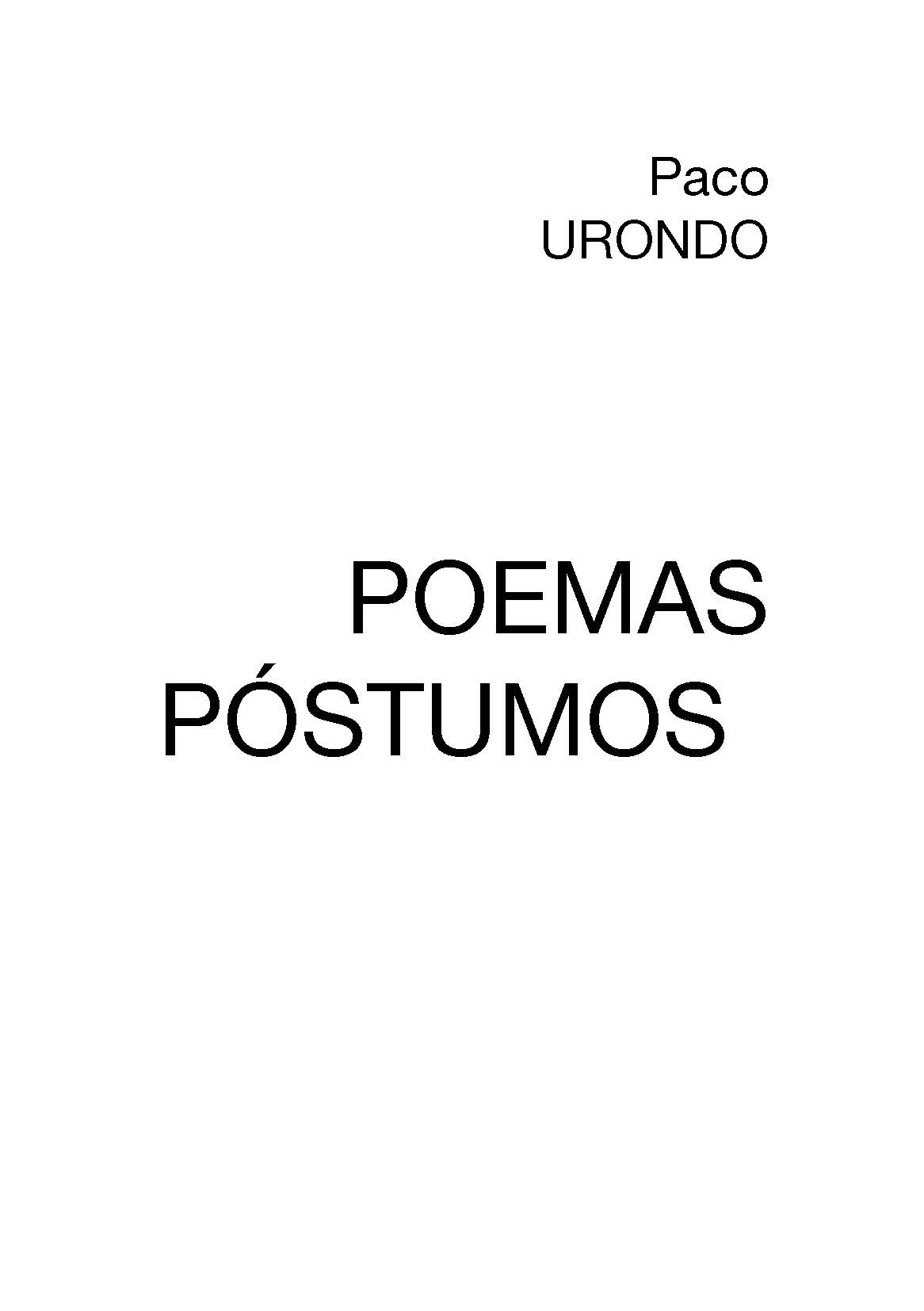 Poemas Póstumos