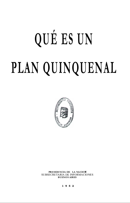 Qué es un Plan Quinquenal