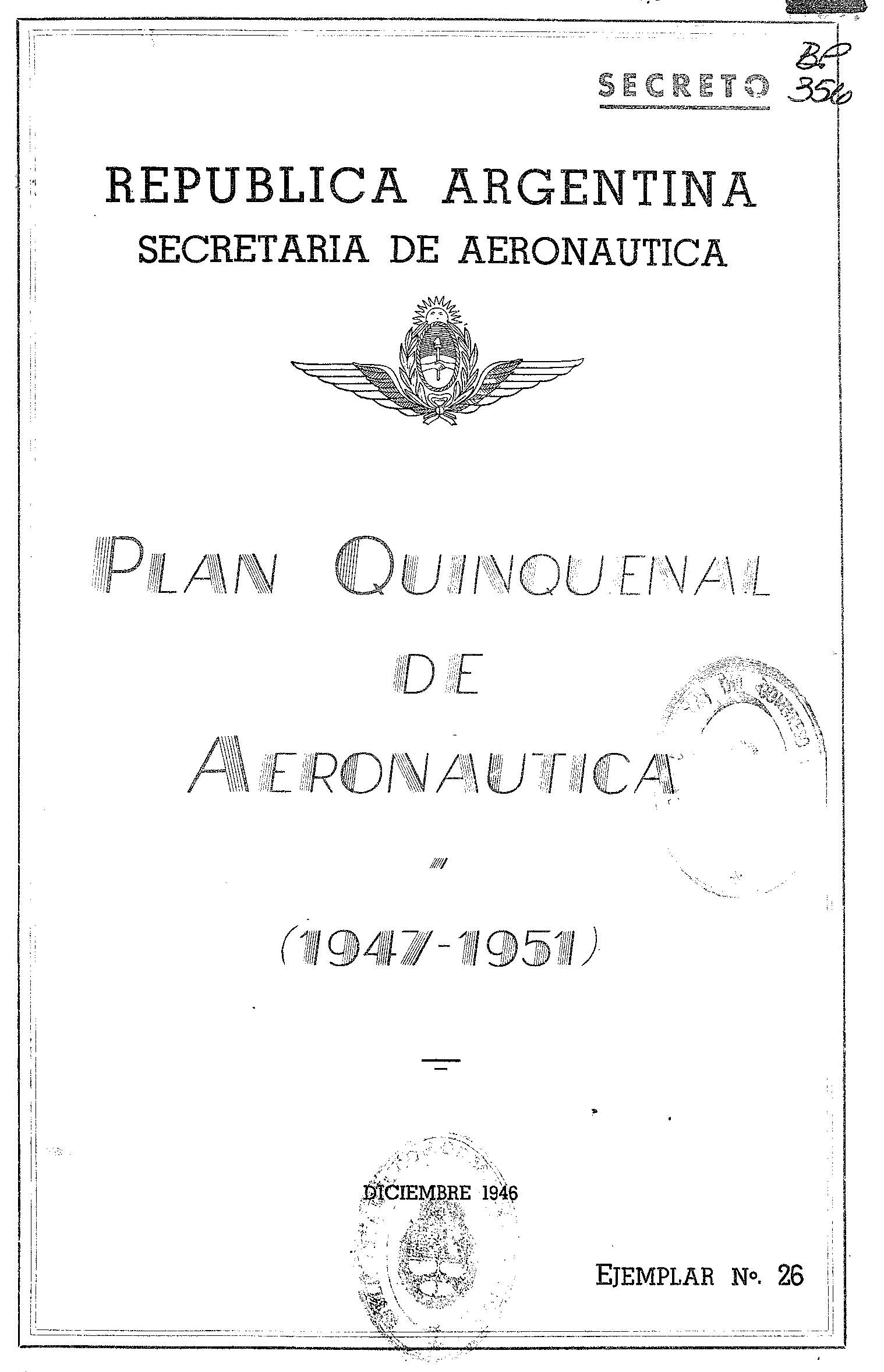 Plan Quinquenal de Aeronáutica (1947-1951)