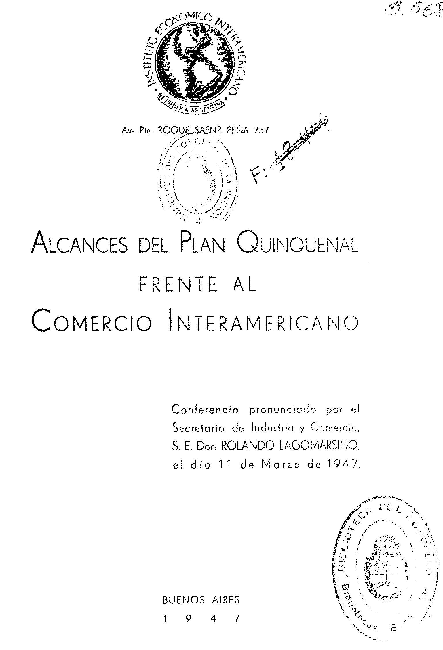 Alcances del Plan Quinquenal Frente al Comercio Interamericano