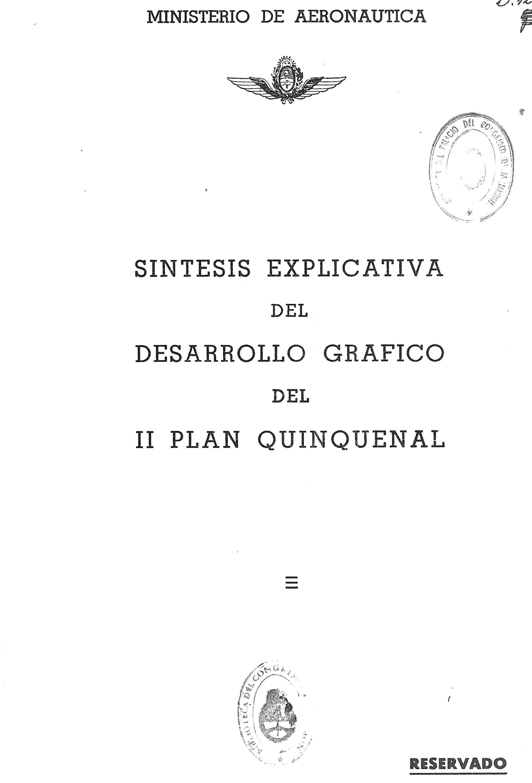 Síntesis Explicativa del Desarrollo Gráfico del II Plan Quinquenal (Aeronáutica)