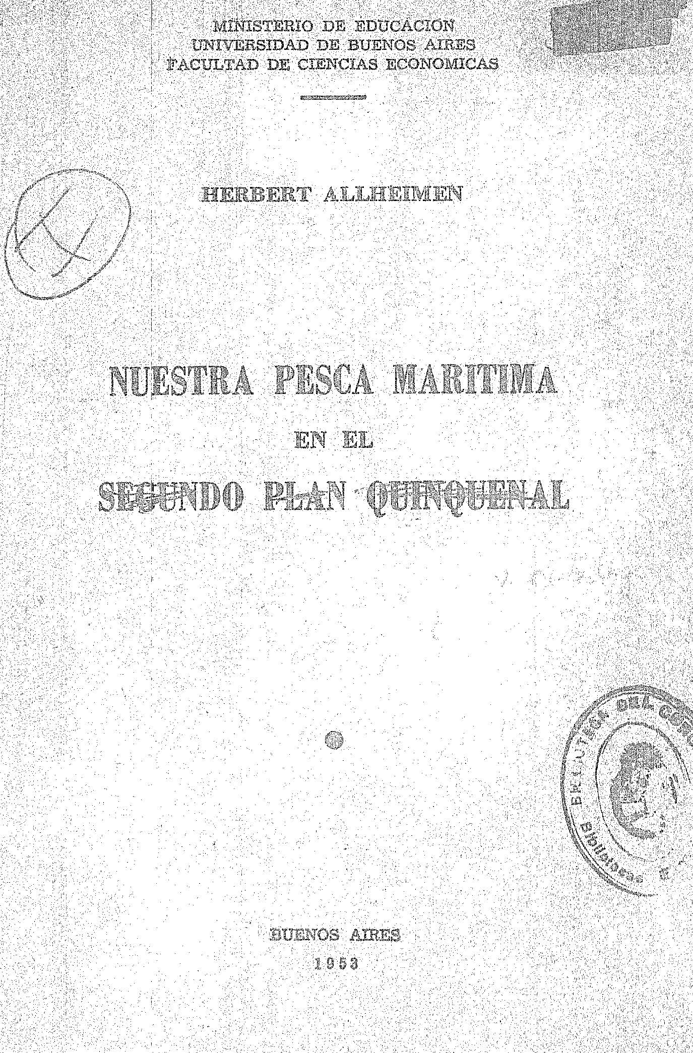 Nuestra Pesca Marítima en el Segundo Plan Quinquenal