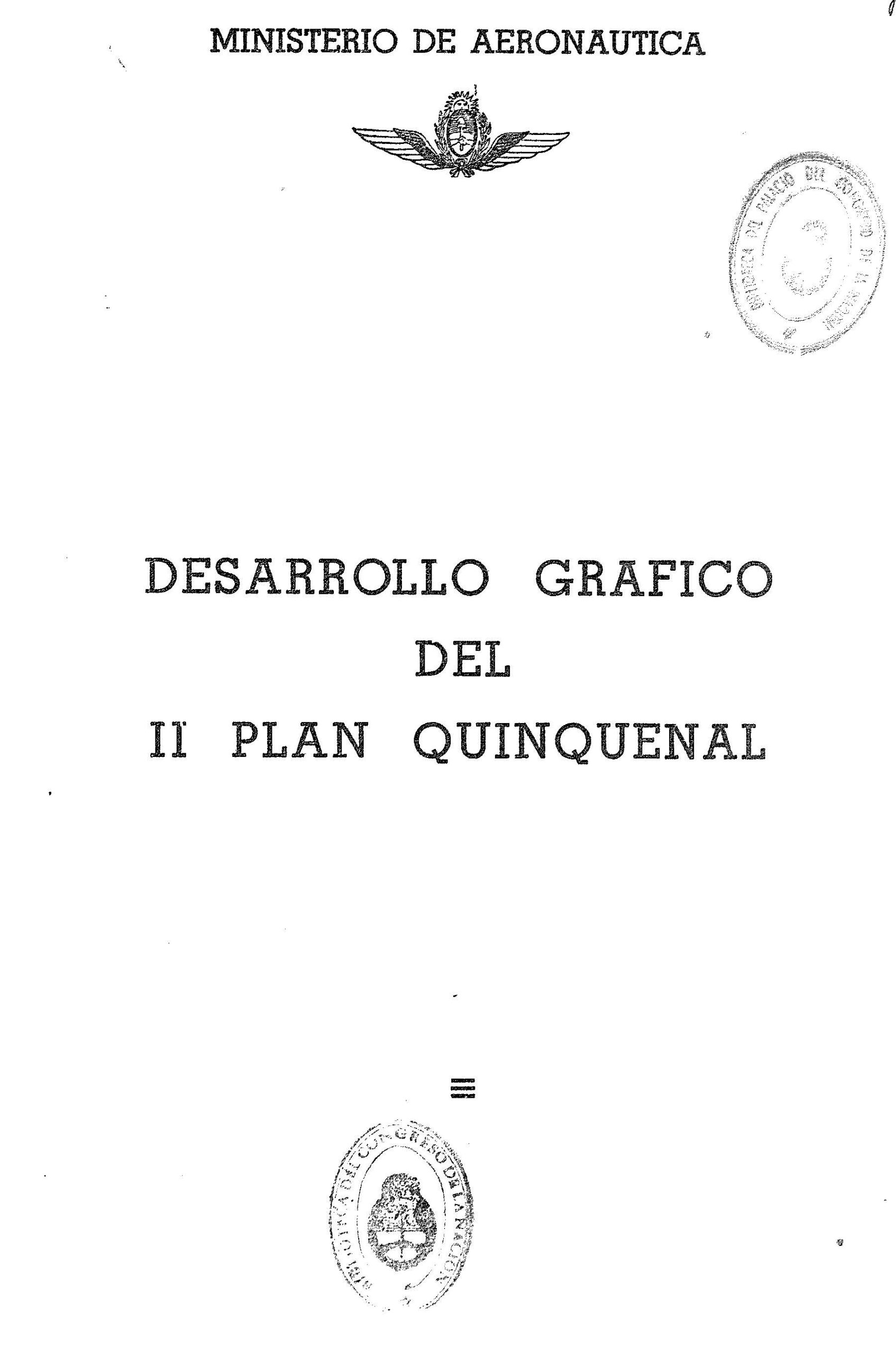 Desarrollo Gráfico del II Plan Quinquenal (Aeronáutica)