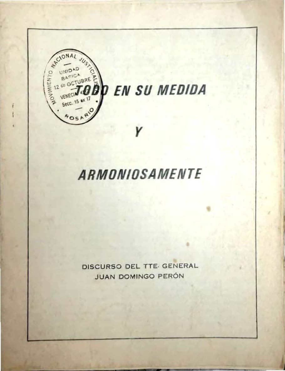 Todo en su medida y armoniosamente