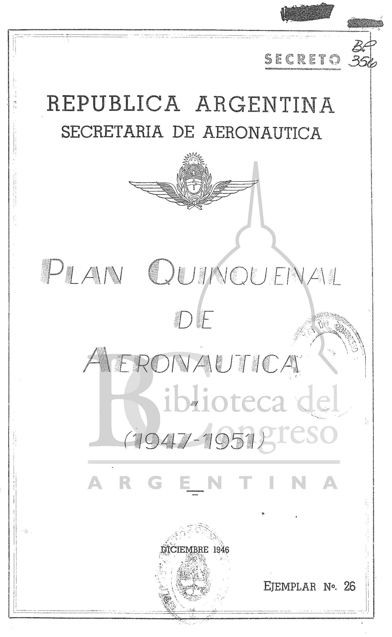 Plan Quinquenal de Aeronáutica 1947-1951