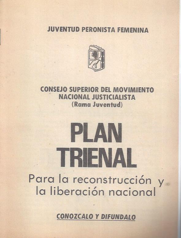 Plan Trienal para la Reconstrucción y la Liberación Nacional. Conózcalo y difúndalo