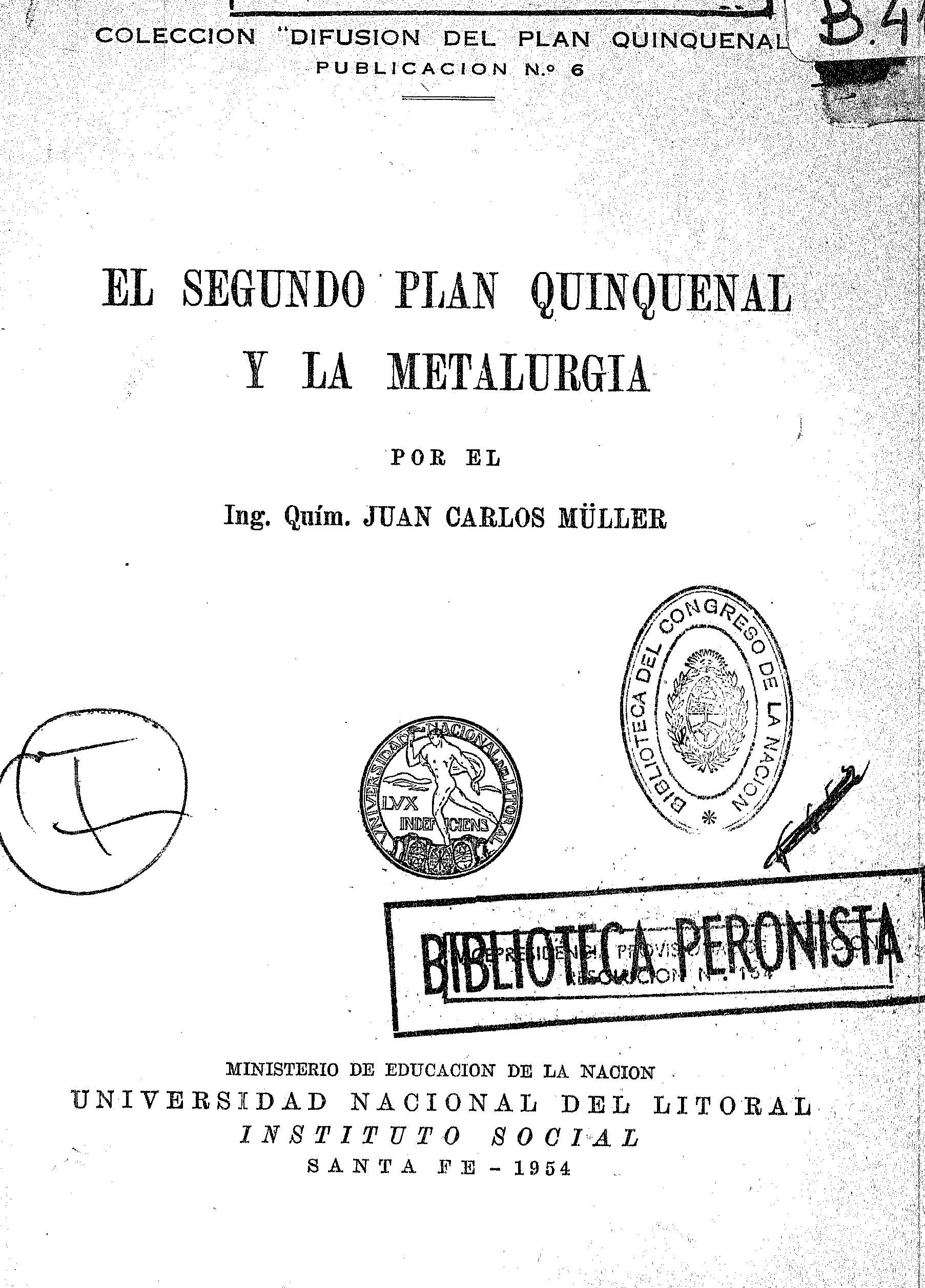 El Segundo Plan Quinquenal y la metalurgia